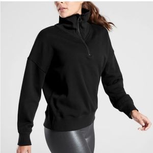 Athleta Cozy Karma 1/4 Zip Sweatshirt